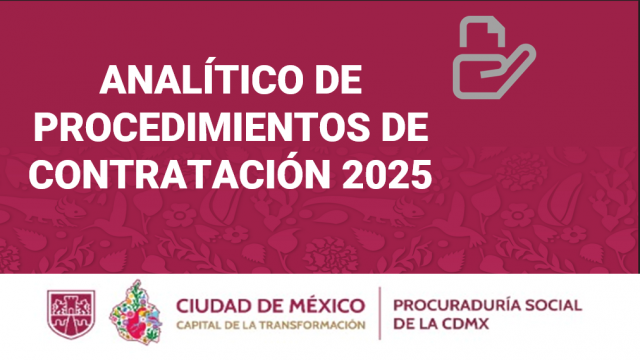 Analítico de Procedimientos 2025